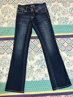 Vanity Dark Jeans with Faded Whiskering